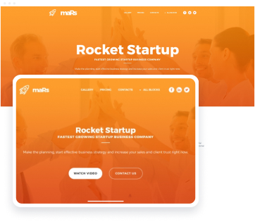 Rocket Startup template